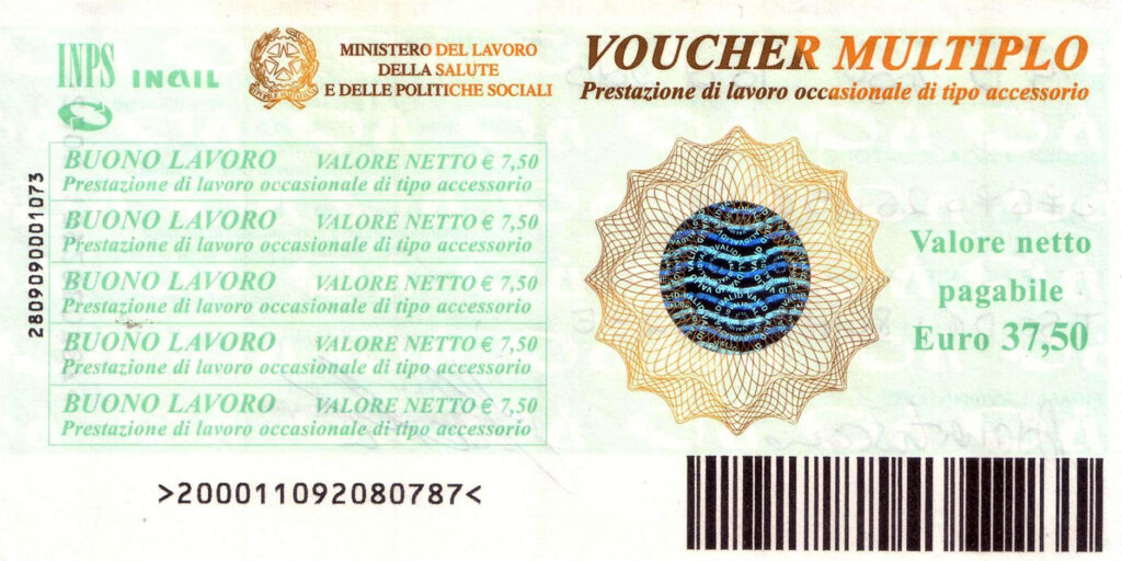 Vocher per pagare colf